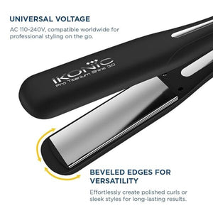 IKONIC Pro Titanium Shine Straightener (Black) 3.0