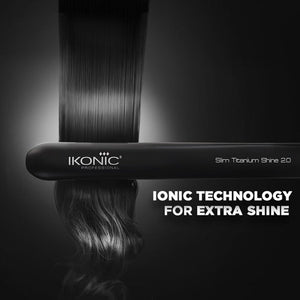 IKONIC Slim Shine Straightener Black 2.0