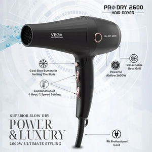 VEGA Pro Dry 2600 Hair Dryer VPPHD-11